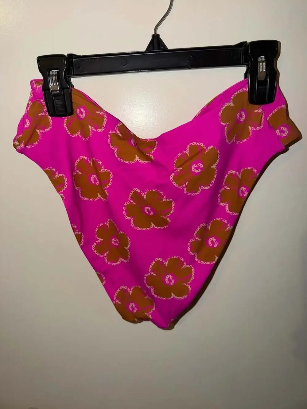 Out From Under Zoey Floral Bikini Bottom Pink Rose Small